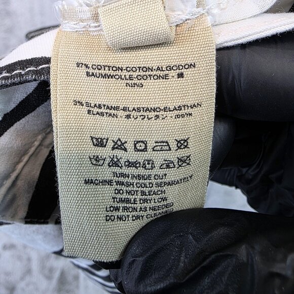 We The Free Skinny Jeans Womens 26 White Zebra Animal Print Stretch Denim Pants - Picture 4 of 11